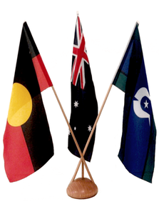 Australian Aboriginal Torres Strait Islander Desk Flag Set