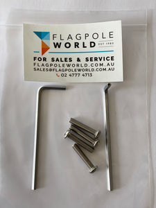 Flagpole Security Key & Screw Set
